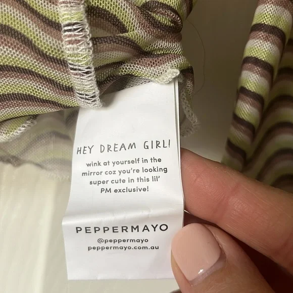 Peppermayo NWT Disco Inferno Crop “ Retro Wave” Top size 6 - Picture 6 of 7